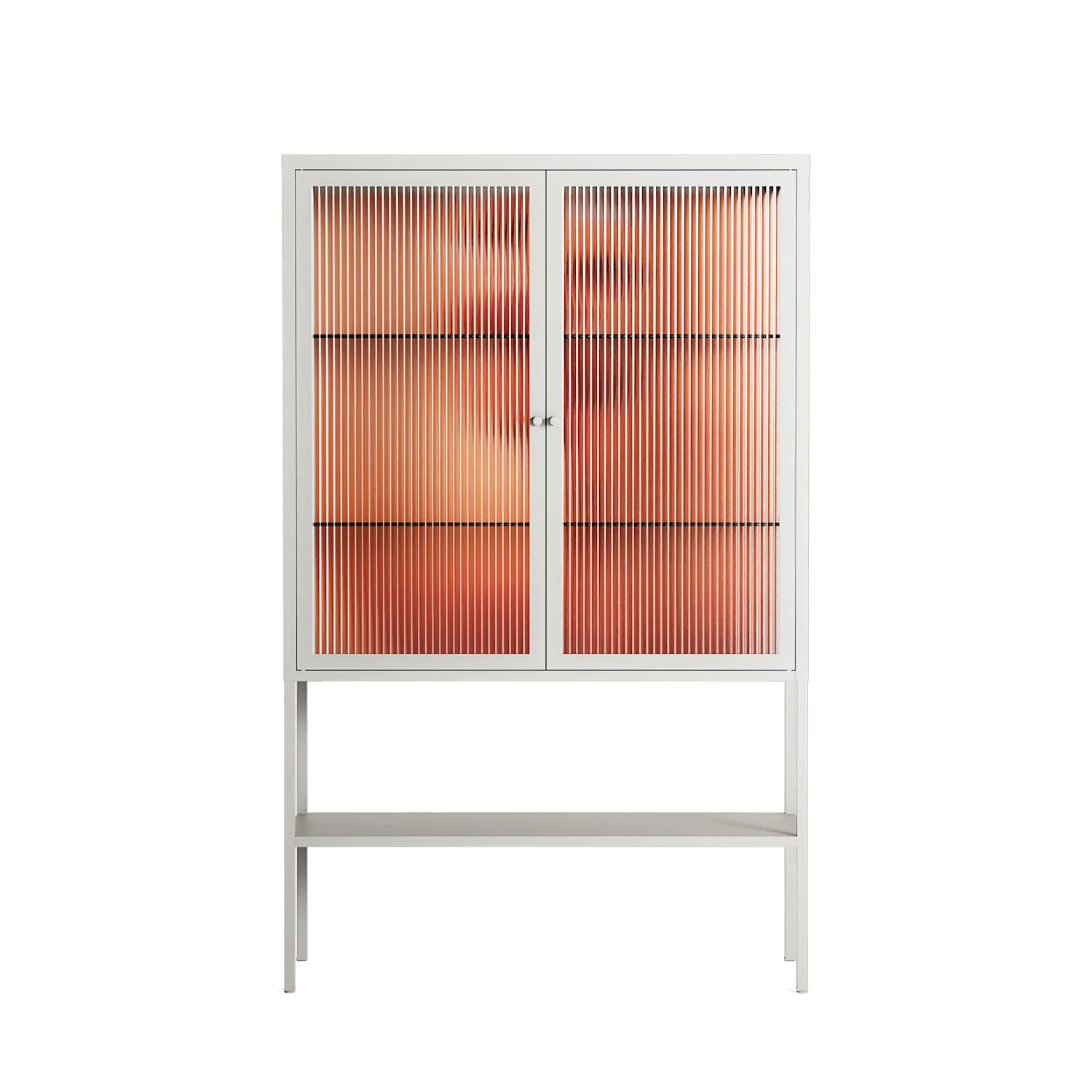 The Art Of Kissing - Loft Cabinet - Nadia Ryder - Chalk - Reeded glass