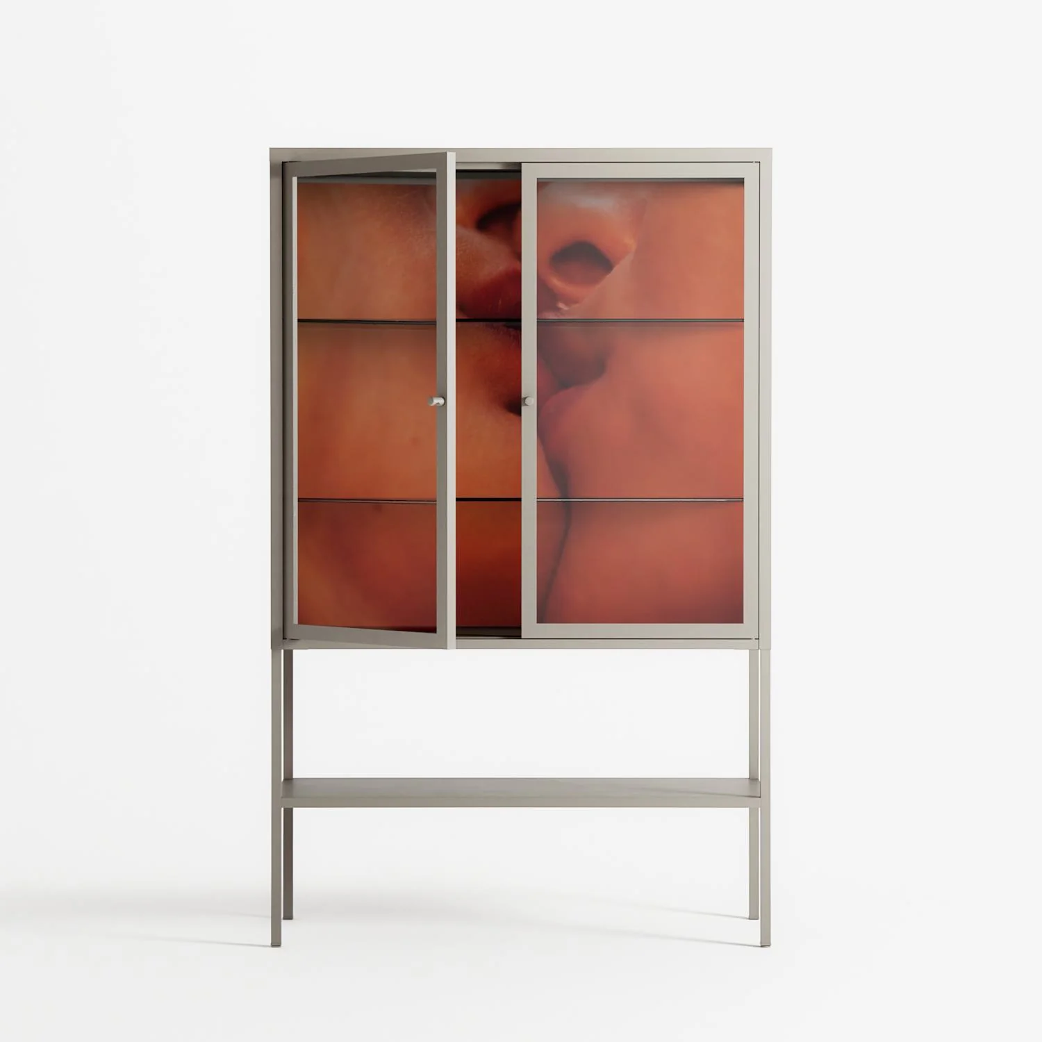 The Art Of Kissing - Loft Cabinet - Nadia Ryder - Pebble - Clear glass - Image 2