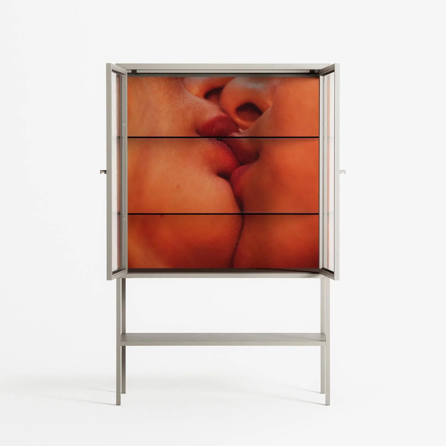 The Art Of Kissing - Loft Cabinet - Nadia Ryder - Pebble - Clear glass - Image 3