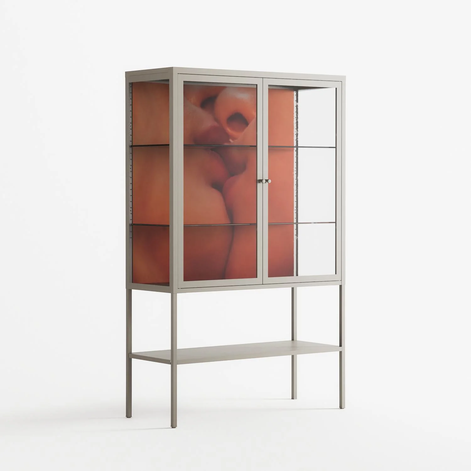 The Art Of Kissing - Loft Cabinet - Nadia Ryder - Pebble - Clear glass - Image 4