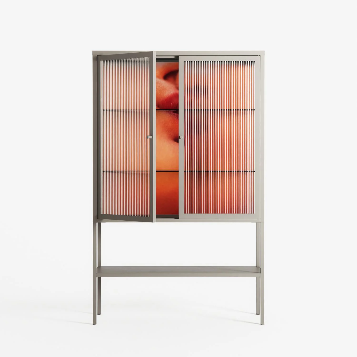 The Art Of Kissing - Loft Cabinet - Nadia Ryder - Pebble - Reeded glass - Image 2