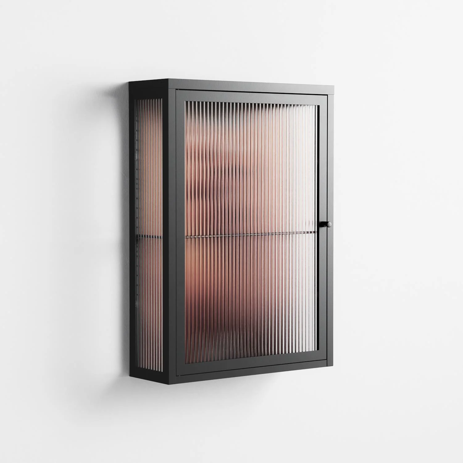 The Art Of Kissing - Wall Cabinet - Nadia Ryder - Antracite - Reeded glass - Image 4
