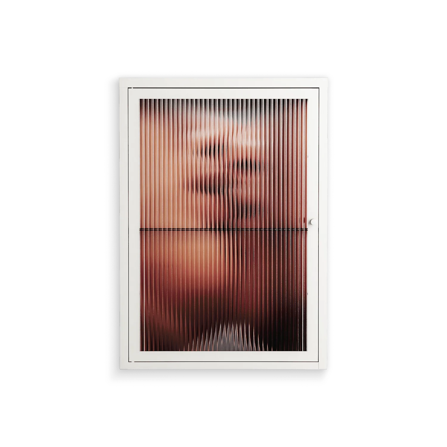 The Art Of Kissing - Wall Cabinet - Nadia Ryder - Chalk - Reeded glass