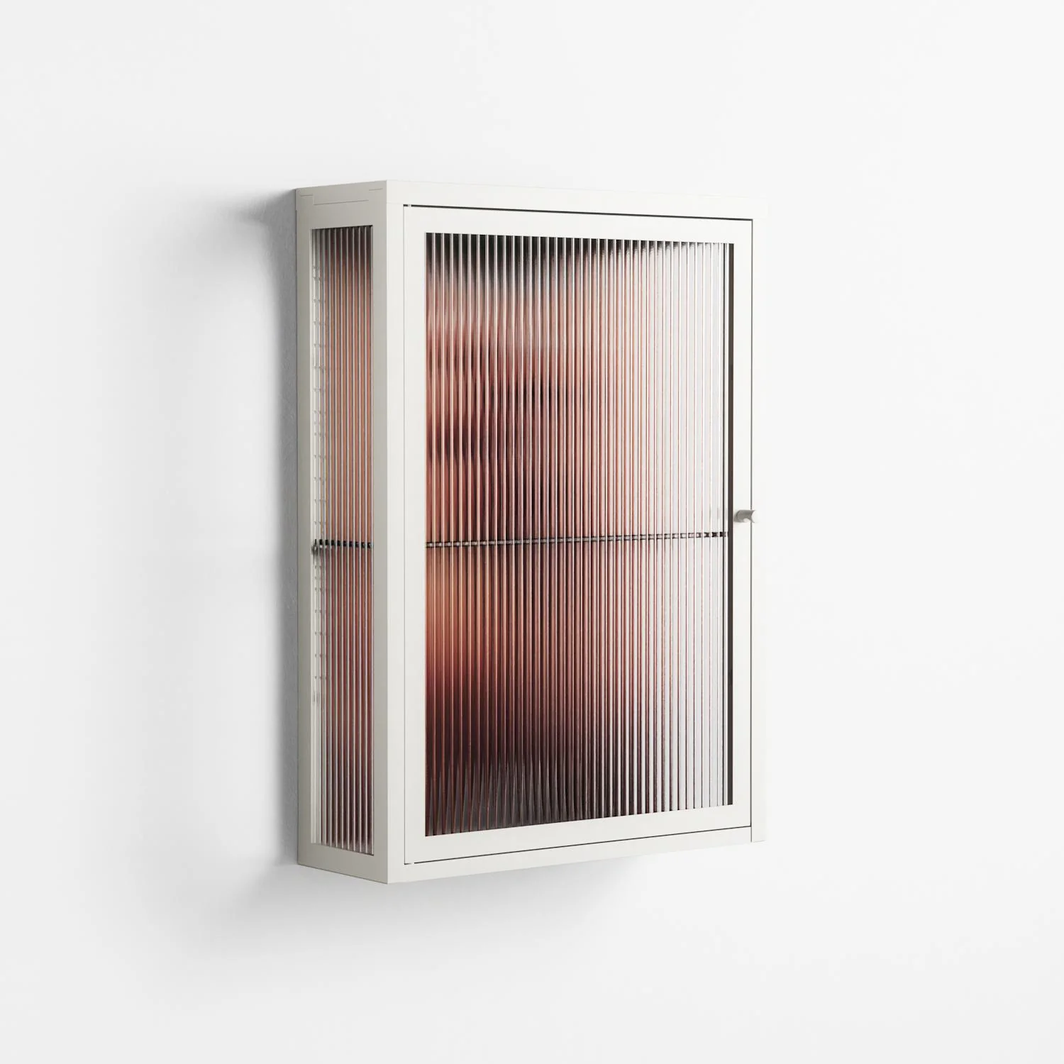 The Art Of Kissing - Wall Cabinet - Nadia Ryder - Chalk - Reeded glass - Image 4