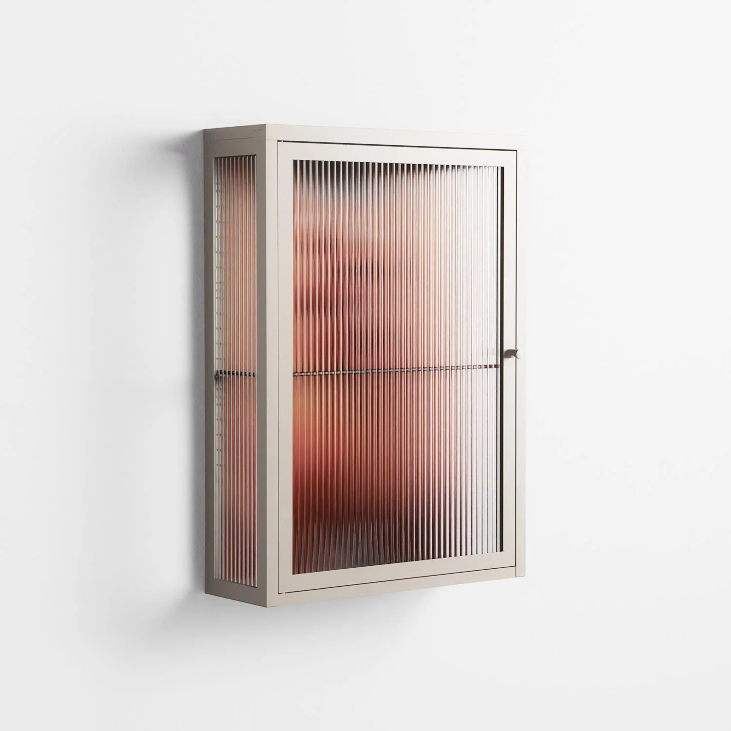The Art Of Kissing - Wall Cabinet - Nadia Ryder - Pebble - Reeded glass - Image 4