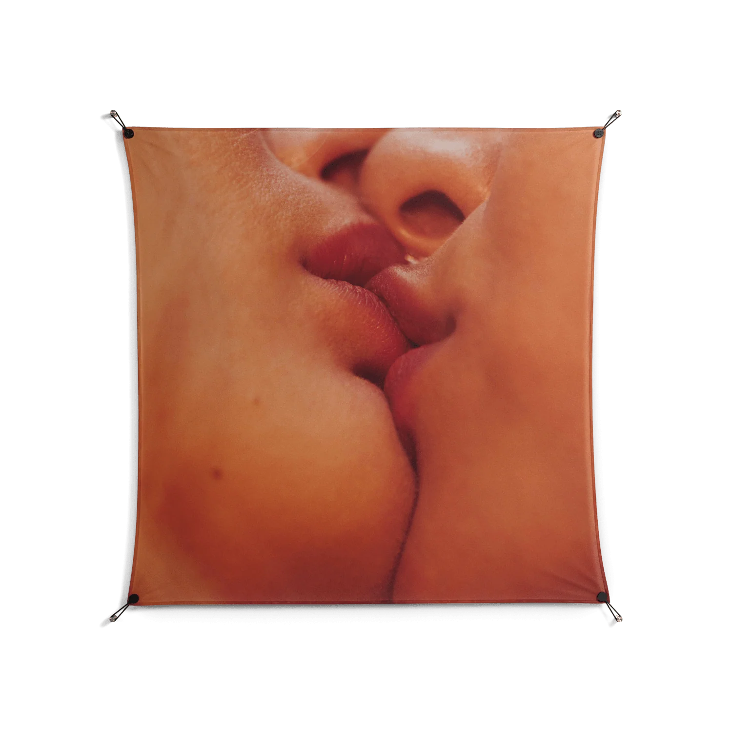 The Art Of Kissing - Work On Wall - Nadia Ryder - Black - 140 x 140 cm