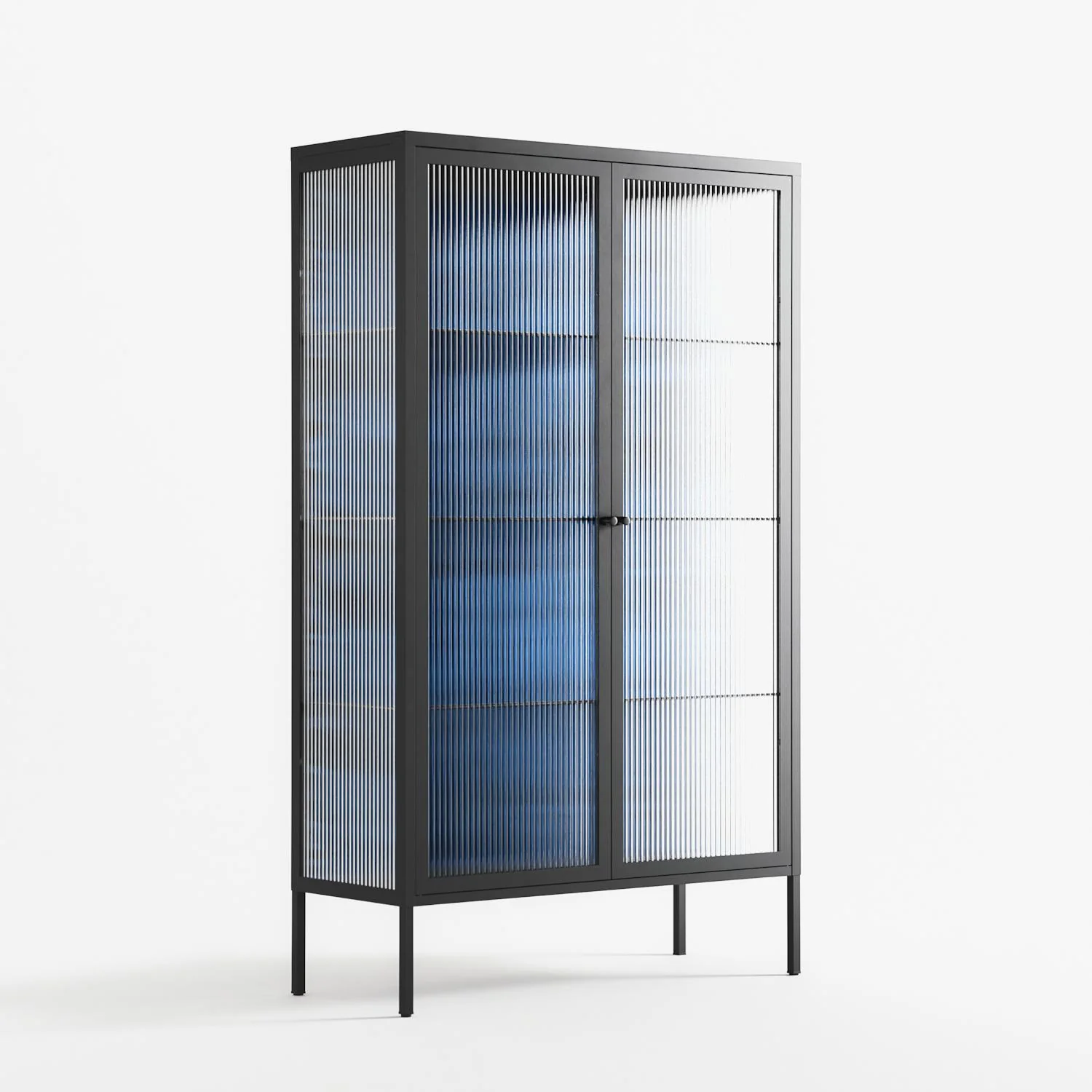 The Blue Line - Cabinet - Craig Watkins - Antracite - Reeded glass - Image 4