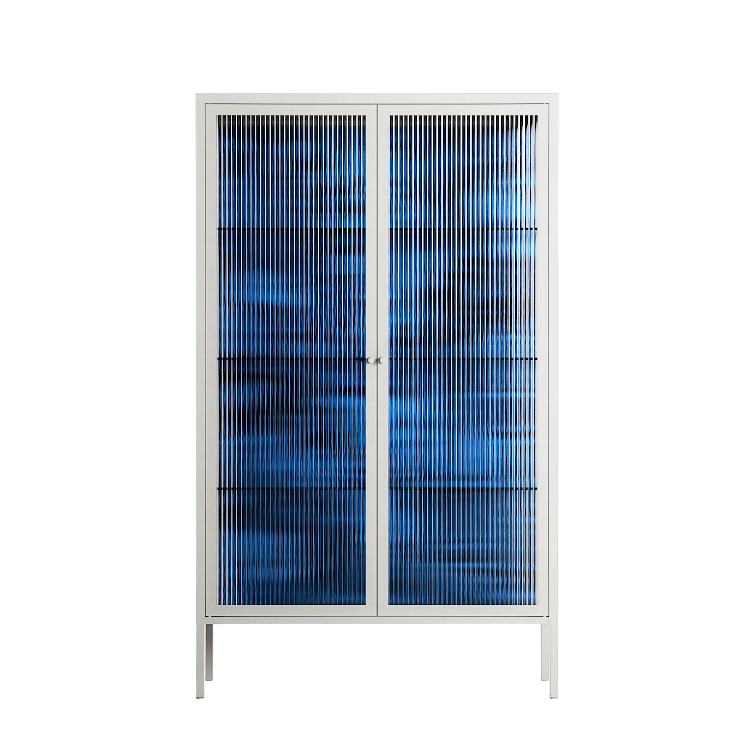 The Blue Line - Cabinet - Craig Watkins - Chalk - Reeded glass