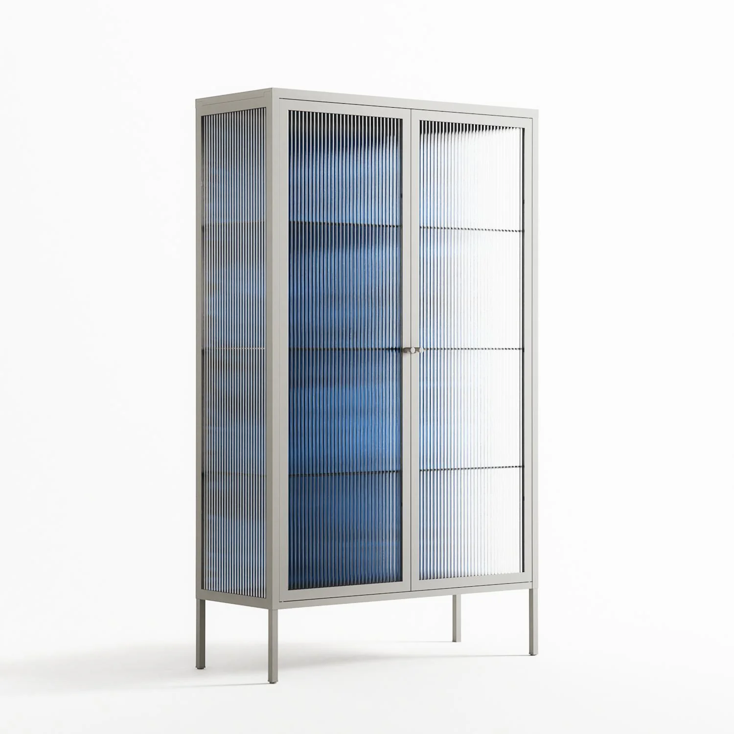 The Blue Line - Cabinet - Craig Watkins - Chalk - Reeded glass - Image 4