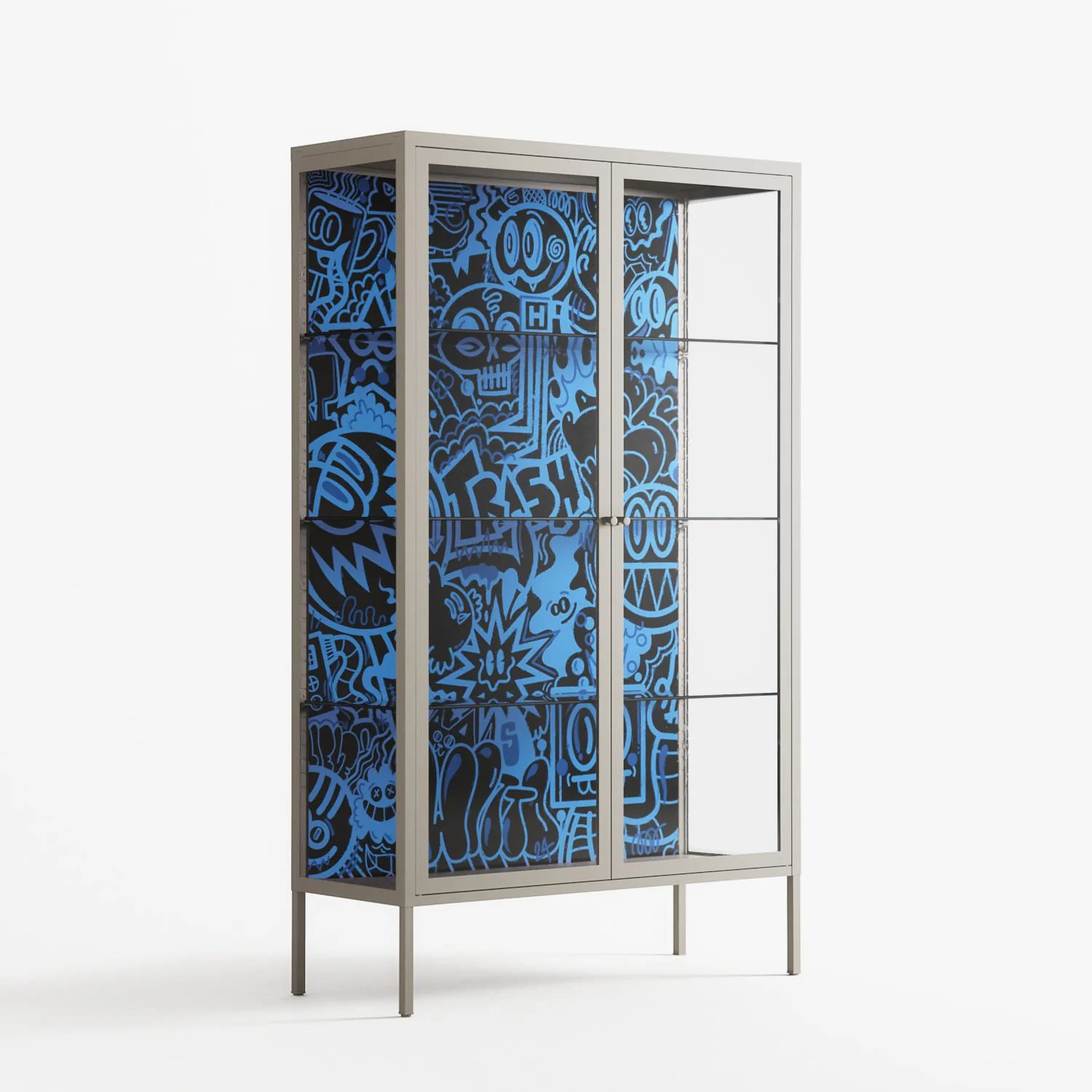The Blue Line - Cabinet - Craig Watkins - Pebble - Clear glass - Image 4