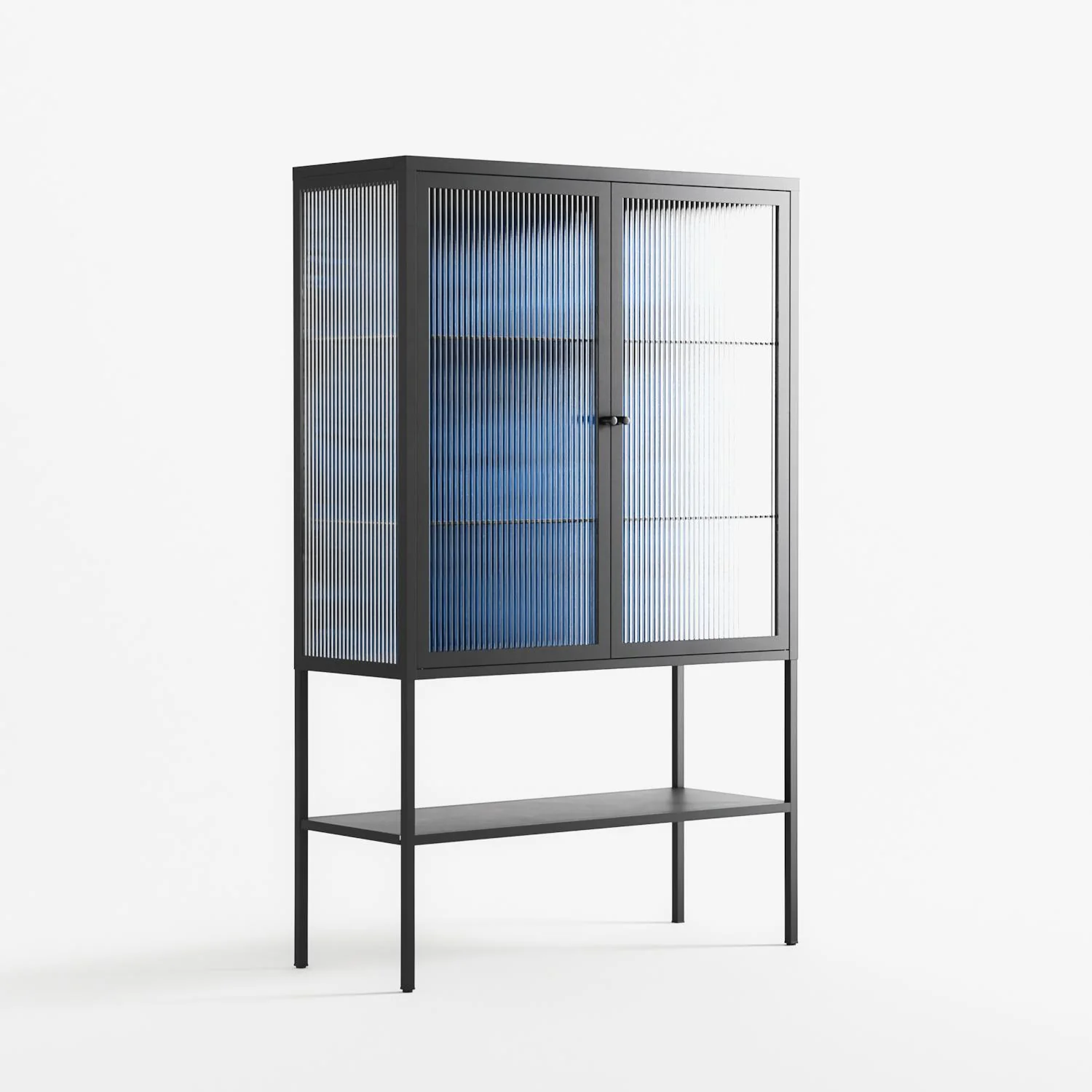 The Blue Line - Loft Cabinet - Craig Watkins - Antracite - Reeded glass - Image 4