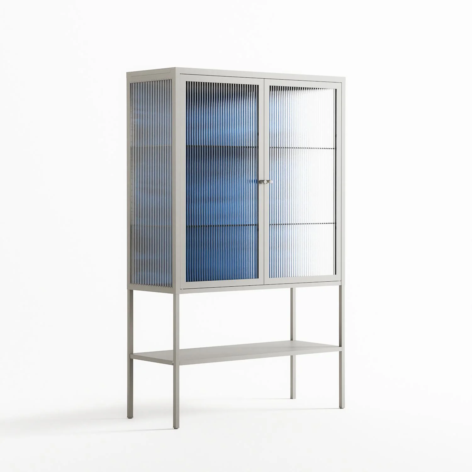 The Blue Line - Loft Cabinet - Craig Watkins - Chalk - Reeded glass - Image 4