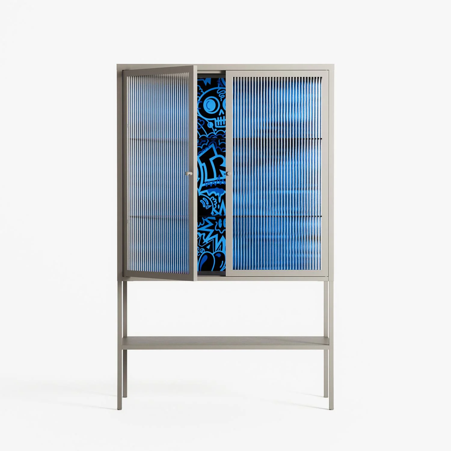 The Blue Line - Loft Cabinet - Craig Watkins - Pebble - Reeded glass - Image 2