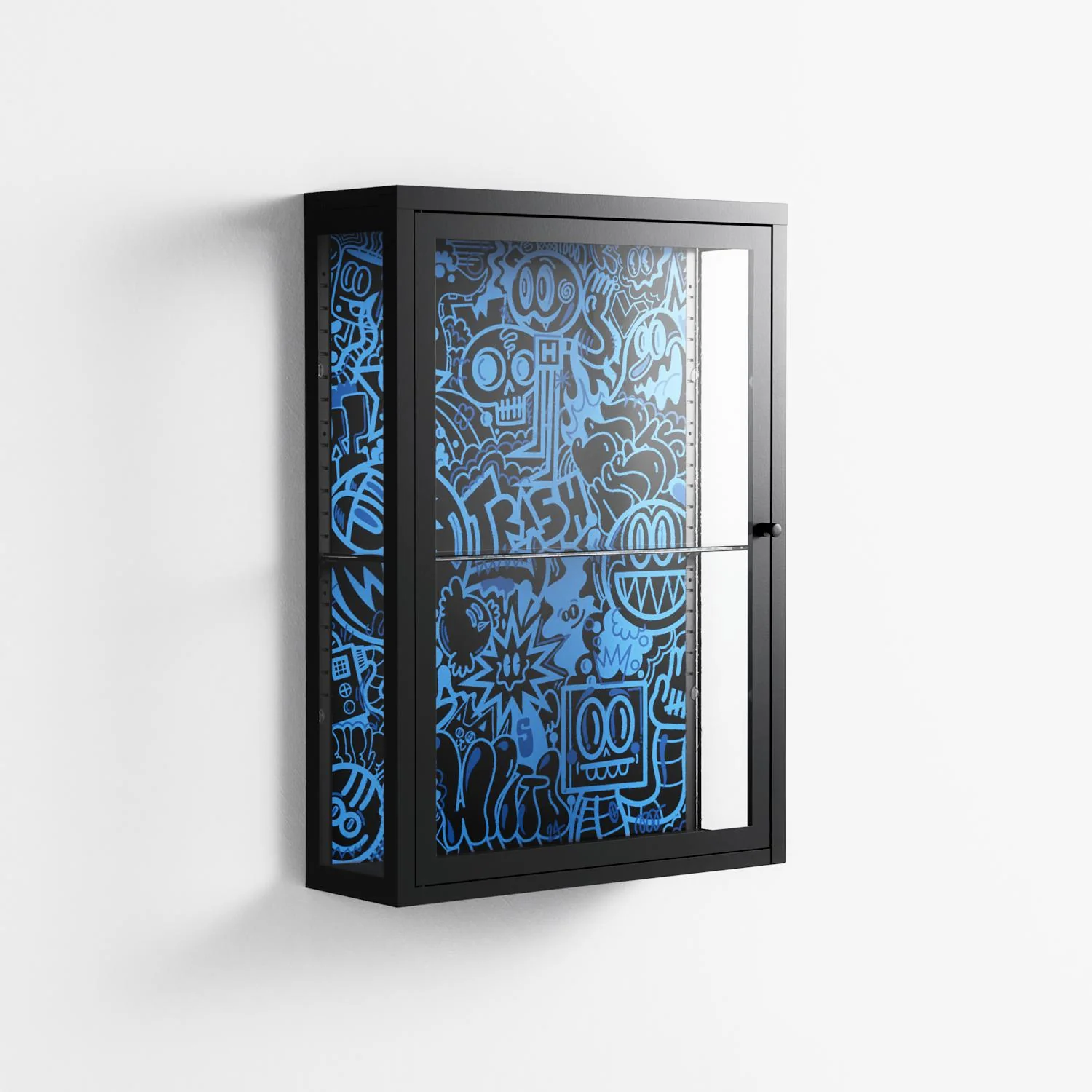 The Blue Line - Wall Cabinet - Craig Watkins - Antracite - Clear glass - Image 4