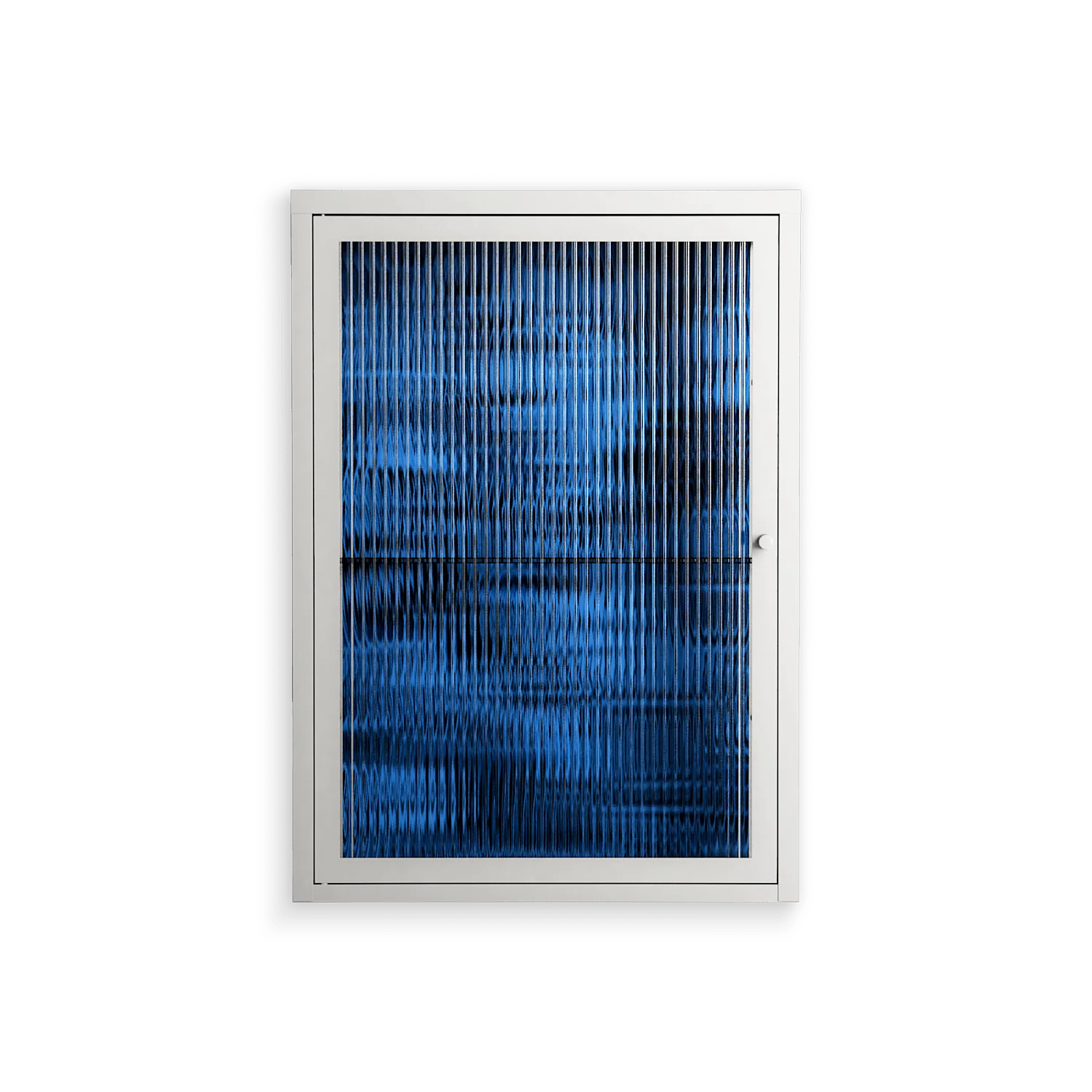 The Blue Line - Wall Cabinet - Craig Watkins - Chalk - Reeded glass