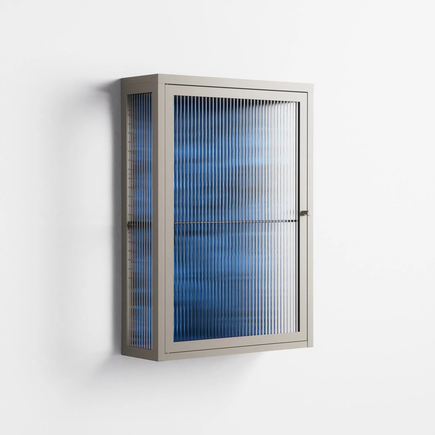 The Blue Line - Wall Cabinet - Craig Watkins - Pebble - Reeded glass - Image 4