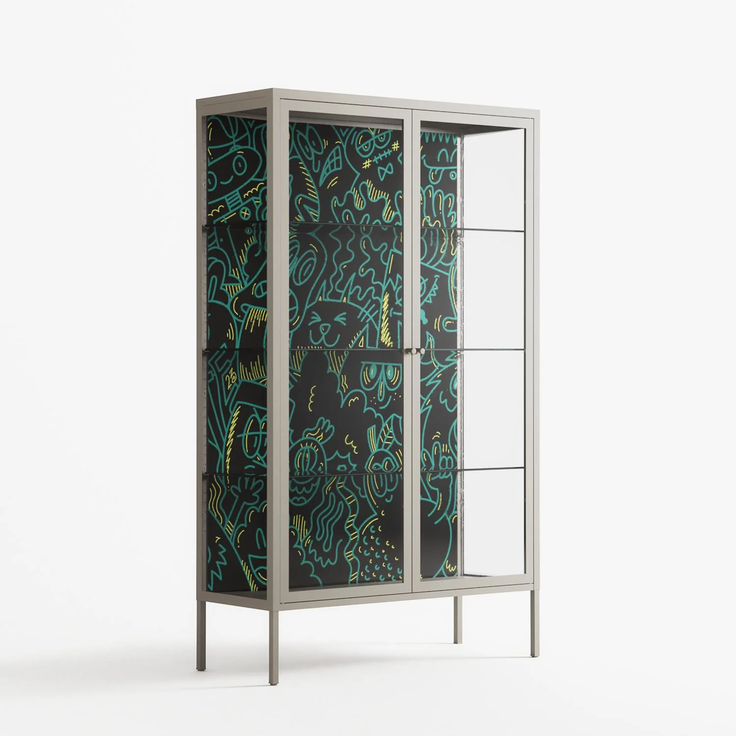The Green Line - Cabinet - Craig Watkins - Pebble - Clear glass - Image 4