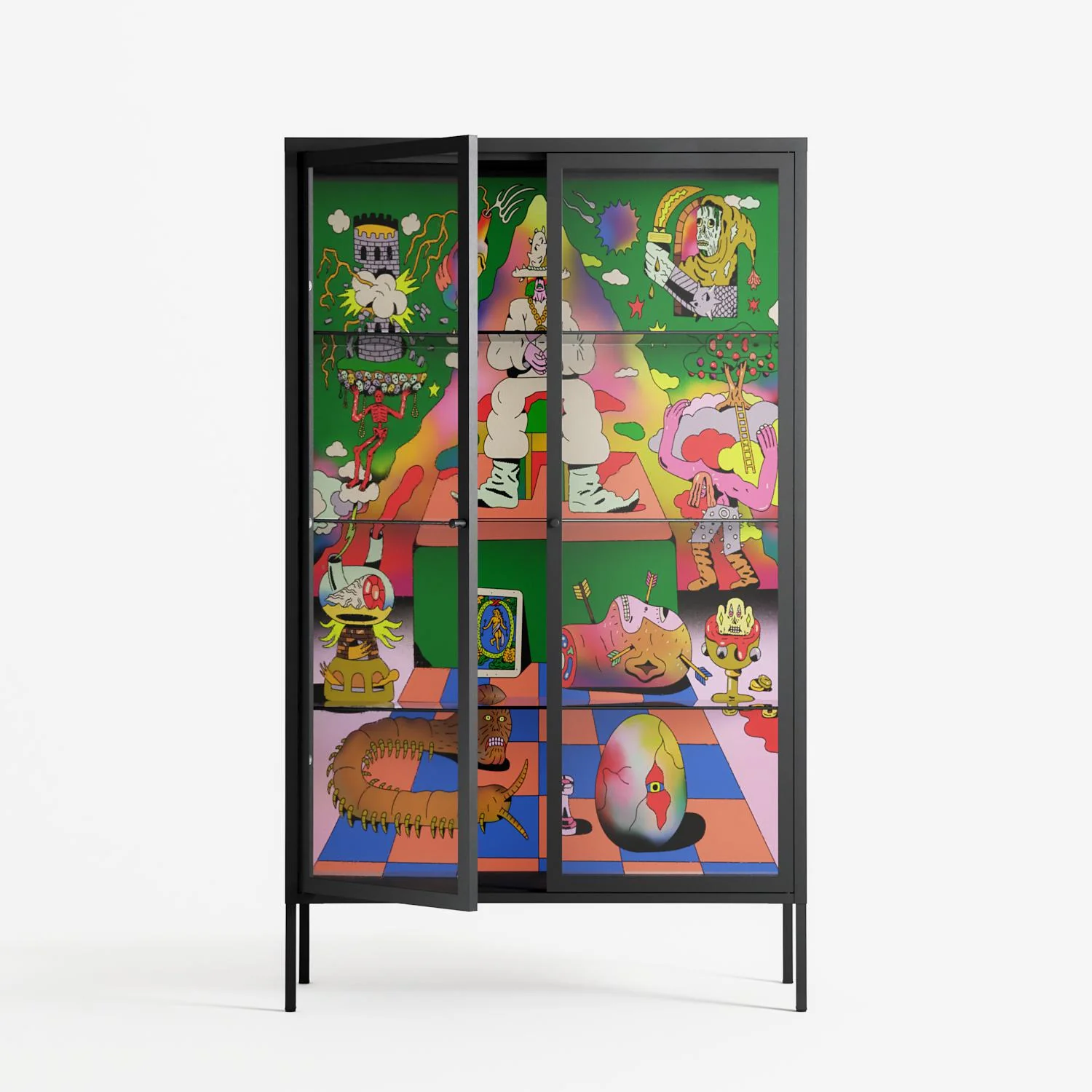 The Holy Mountain - Cabinet - Cezar Berje - Antracite - Clear glass - Image 2