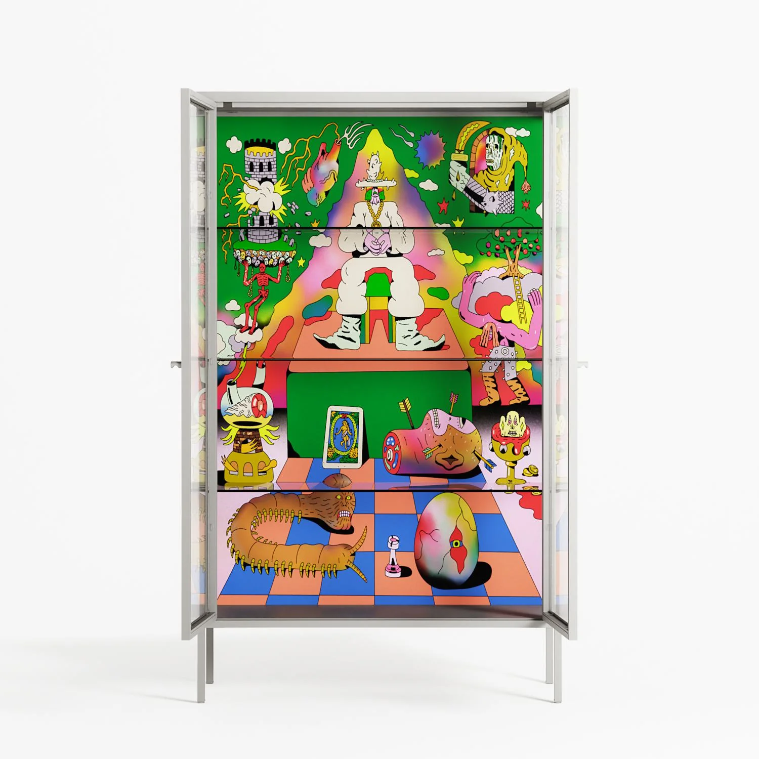 The Holy Mountain - Cabinet - Cezar Berje - Chalk - Clear glass - Image 3