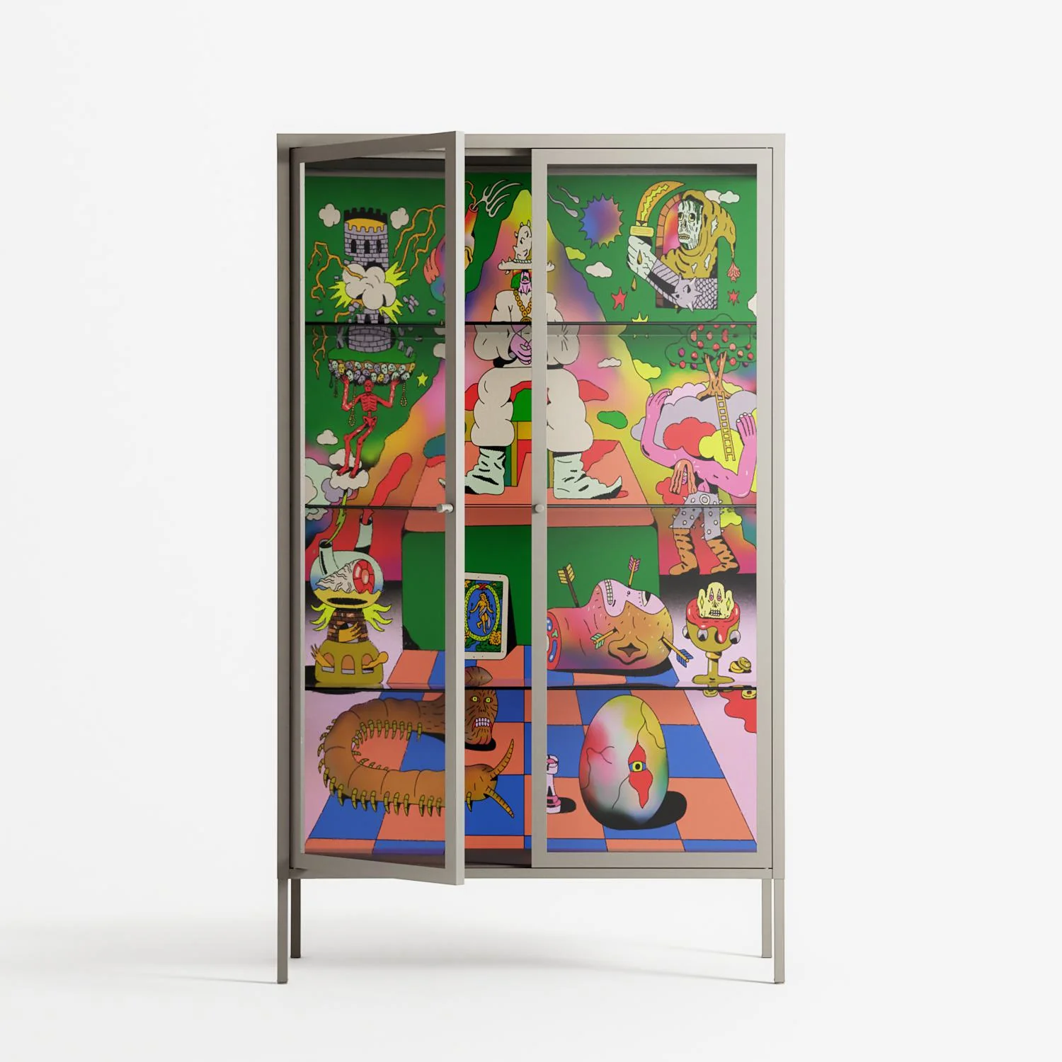 The Holy Mountain - Cabinet - Cezar Berje - Pebble - Clear glass - Image 2