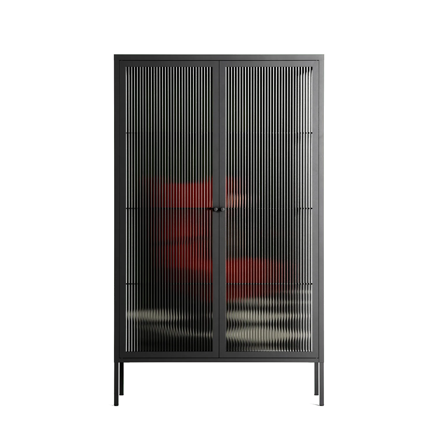 The Man Behind The Curtain - Cabinet - Kristin Eriksson - Antracite - Reeded glass