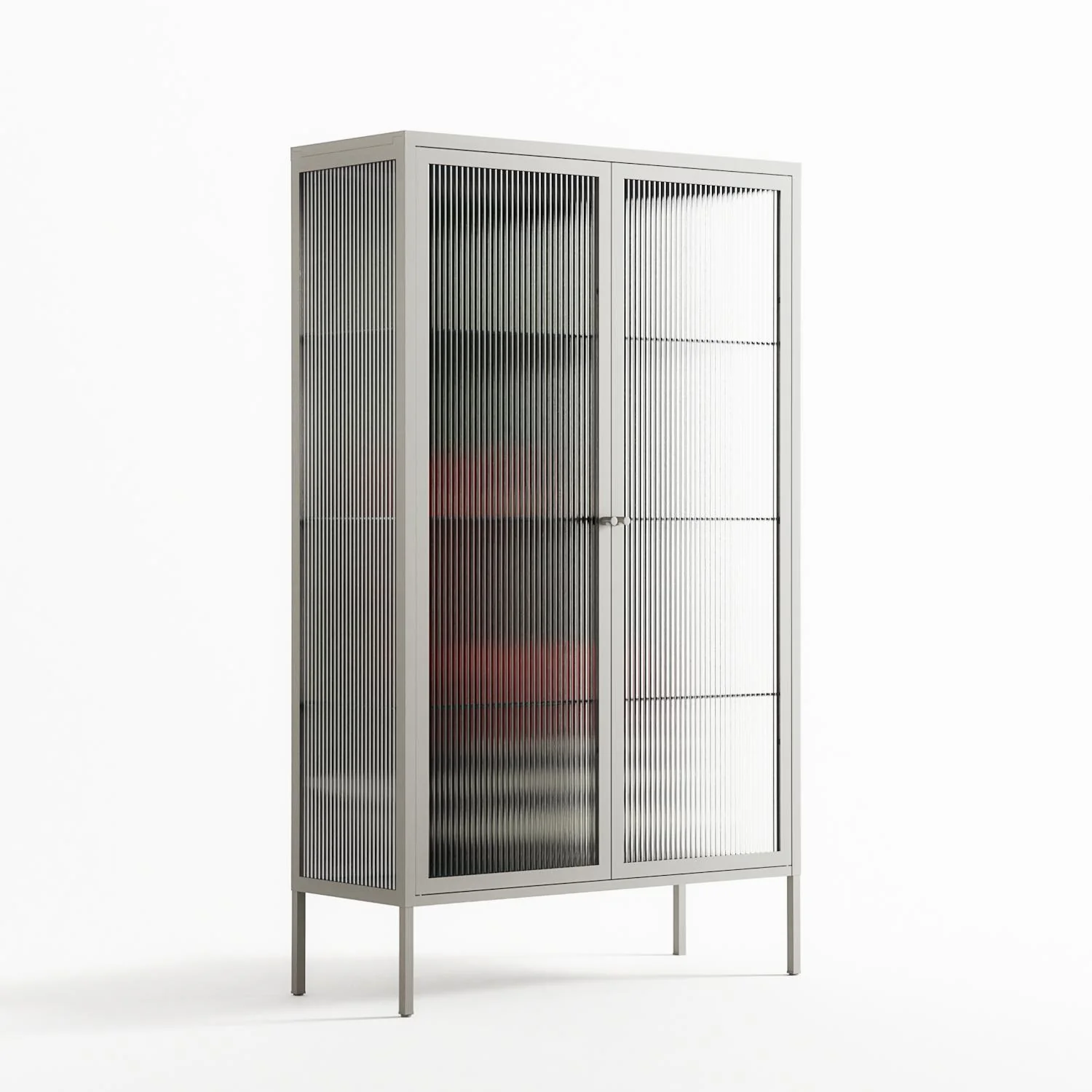 The Man Behind The Curtain - Cabinet - Kristin Eriksson - Chalk - Reeded glass - Image 4