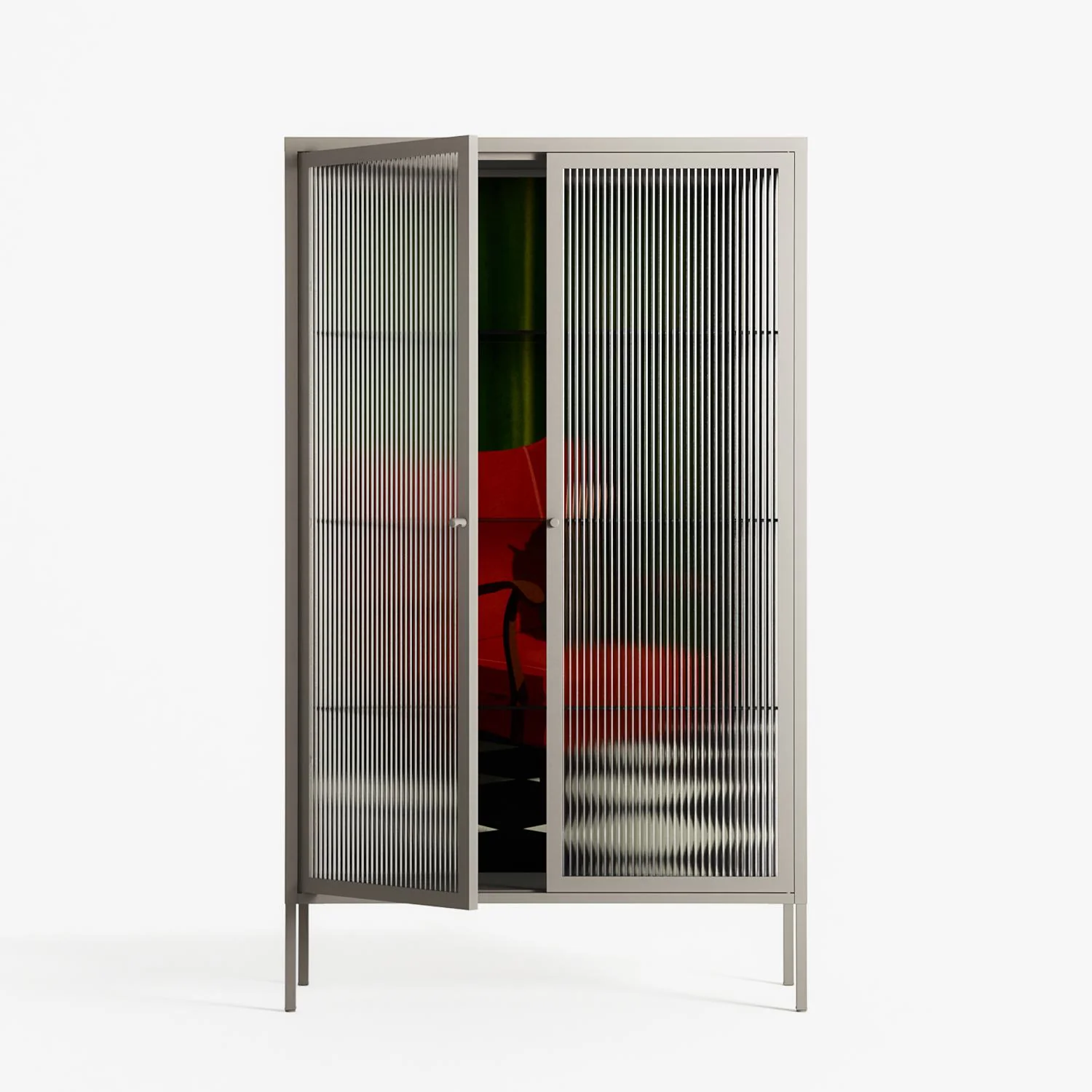 The Man Behind The Curtain - Cabinet - Kristin Eriksson - Pebble - Reeded glass - Image 2