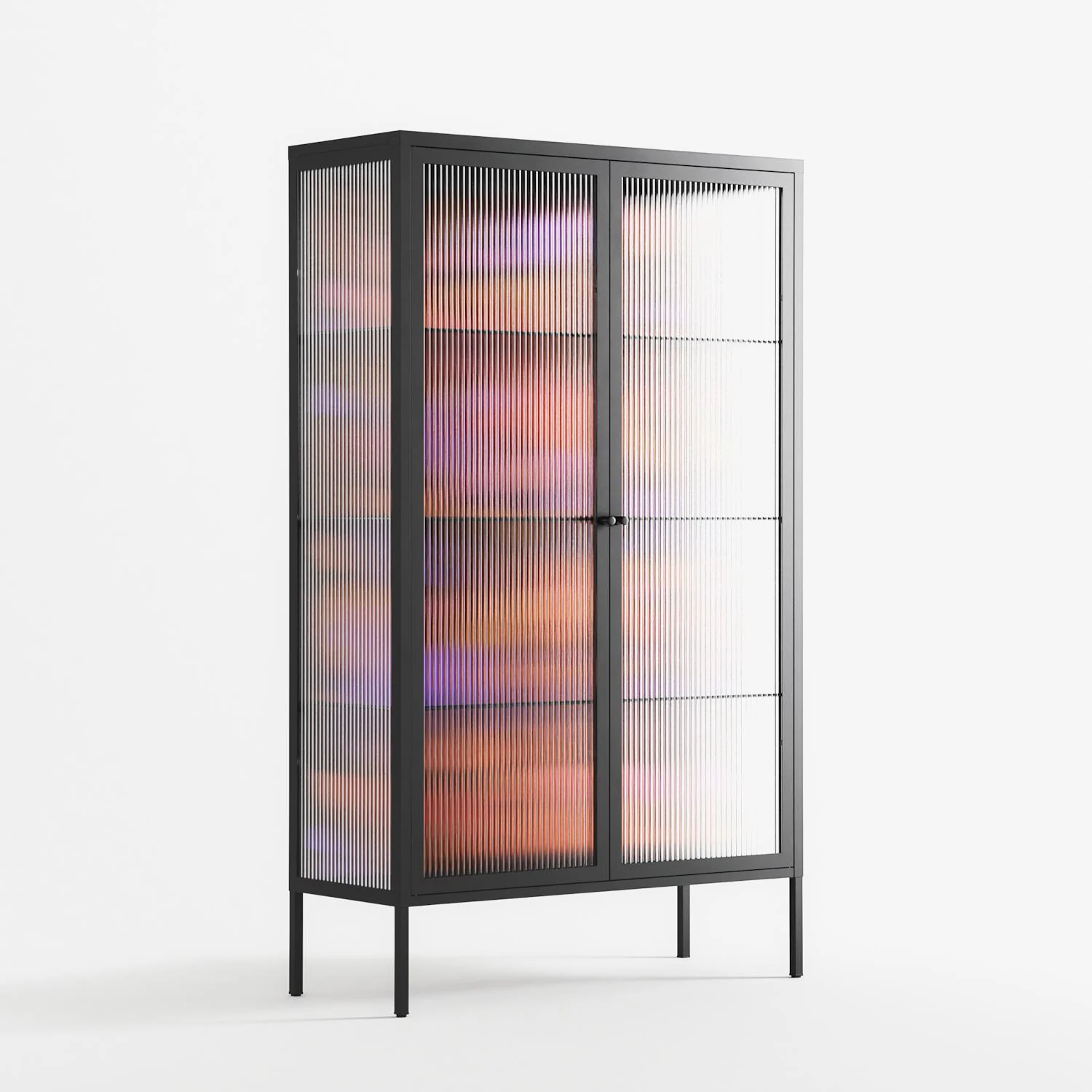 The Secret Herb Garden In The Forest 2 - Cabinet - Nick Liefhebber - Antracite - Reeded glass - Image 4