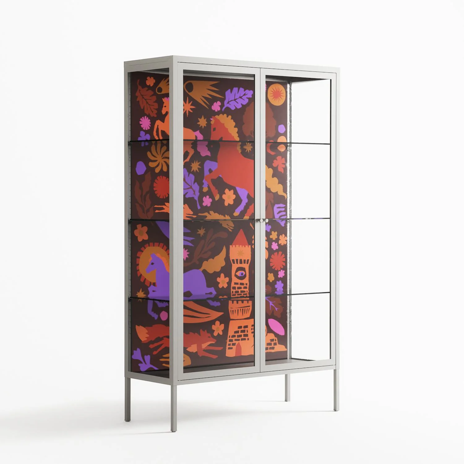 The Secret Herb Garden In The Forest 2 - Cabinet - Nick Liefhebber - Chalk - Clear glass - Image 4