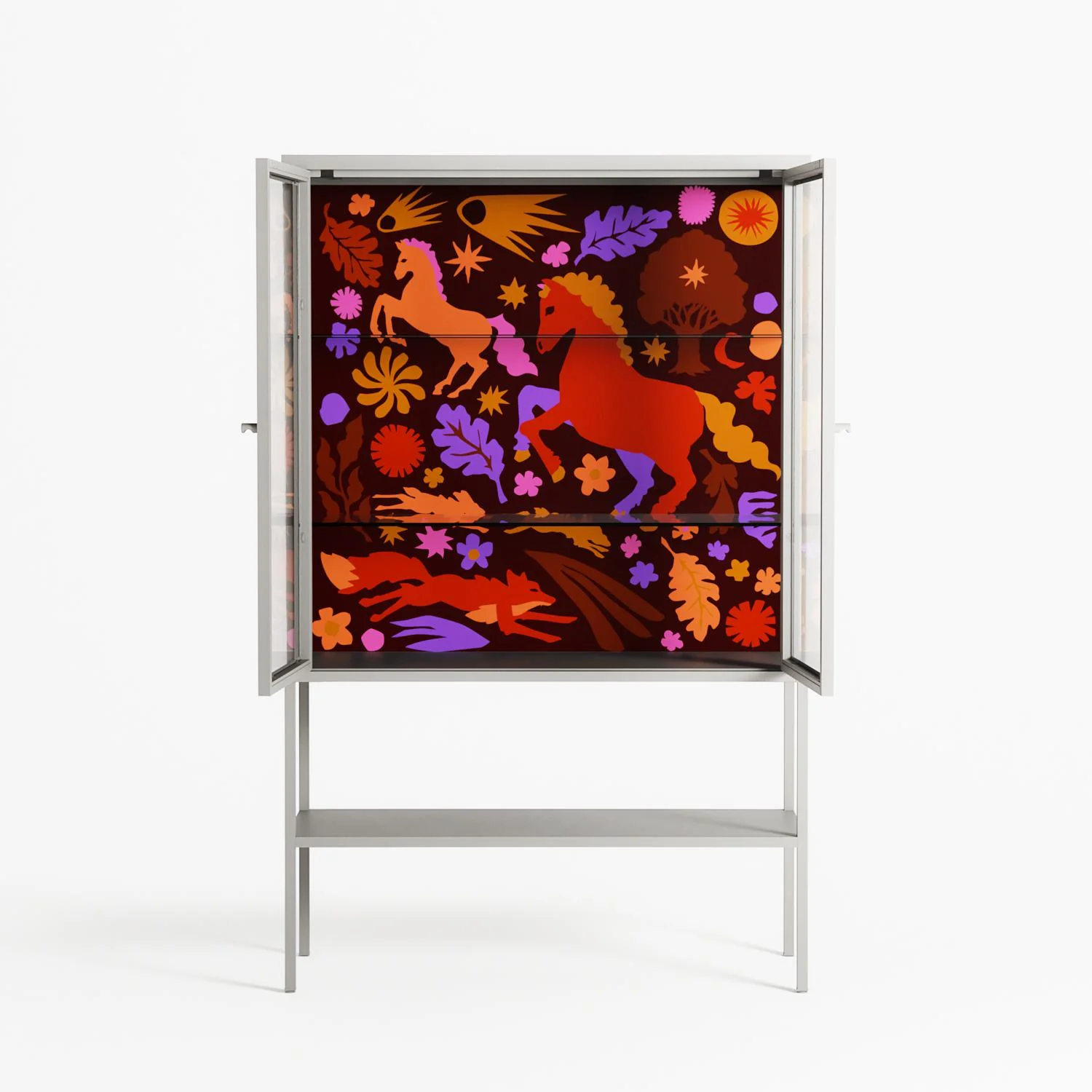 The Secret Herb Garden In The Forest 2 - Loft Cabinet - Nick Liefhebber - Chalk - Clear glass - Image 3