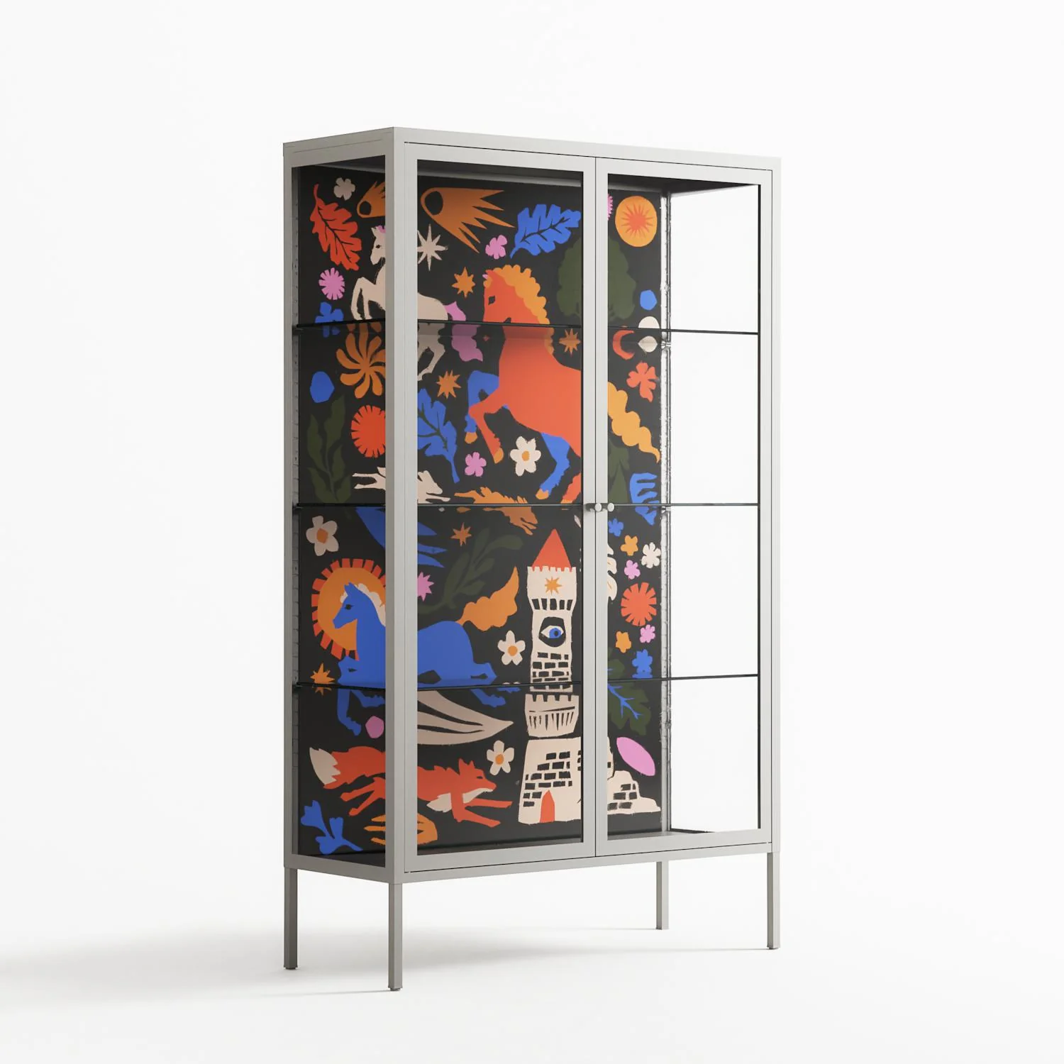 The Secret Herb Garden In The Forest - Cabinet - Nick Liefhebber - Chalk - Clear glass - Image 4