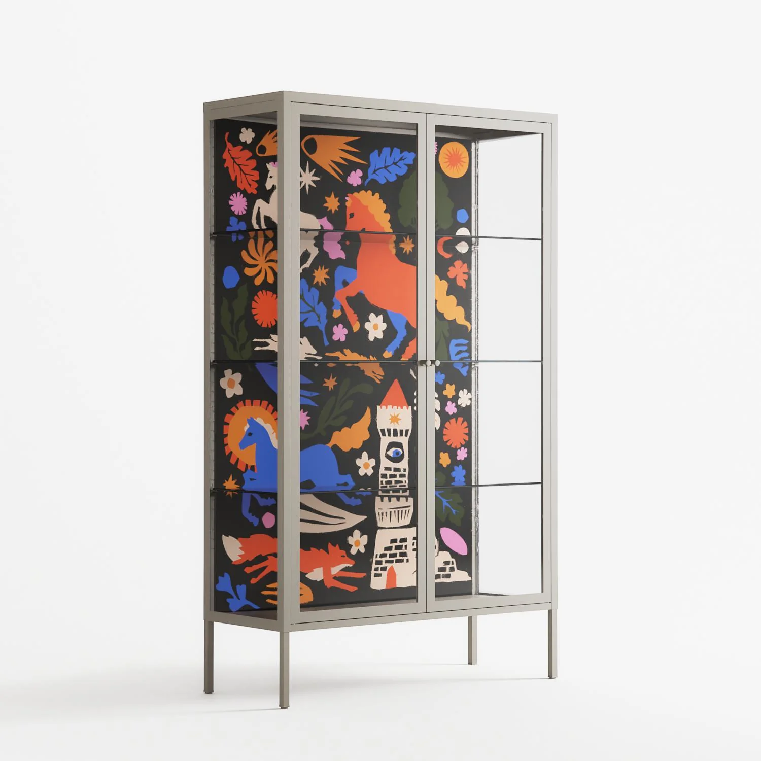 The Secret Herb Garden In The Forest - Cabinet - Nick Liefhebber - Pebble - Clear glass - Image 4