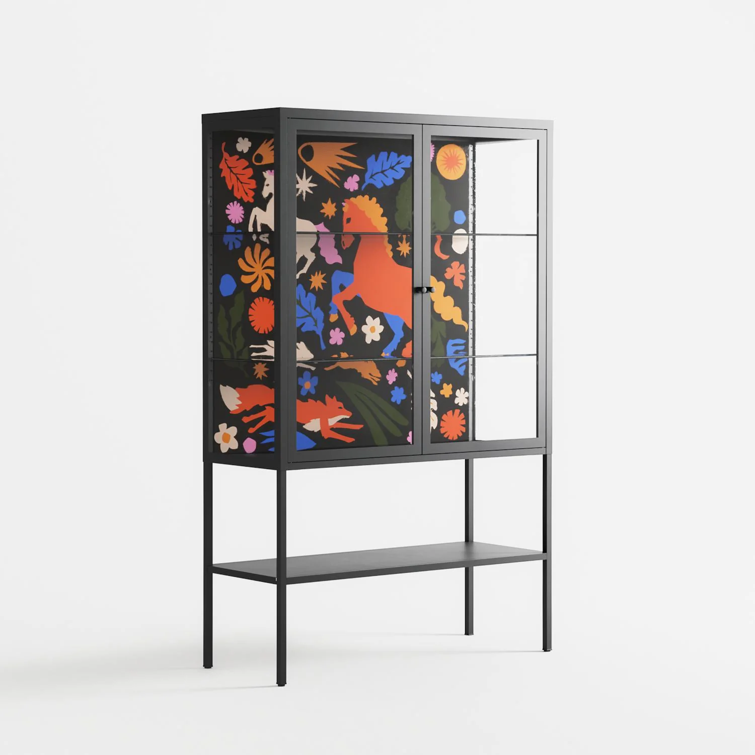 The Secret Herb Garden In The Forest - Loft Cabinet - Nick Liefhebber - Antracite - Clear glass - Image 4