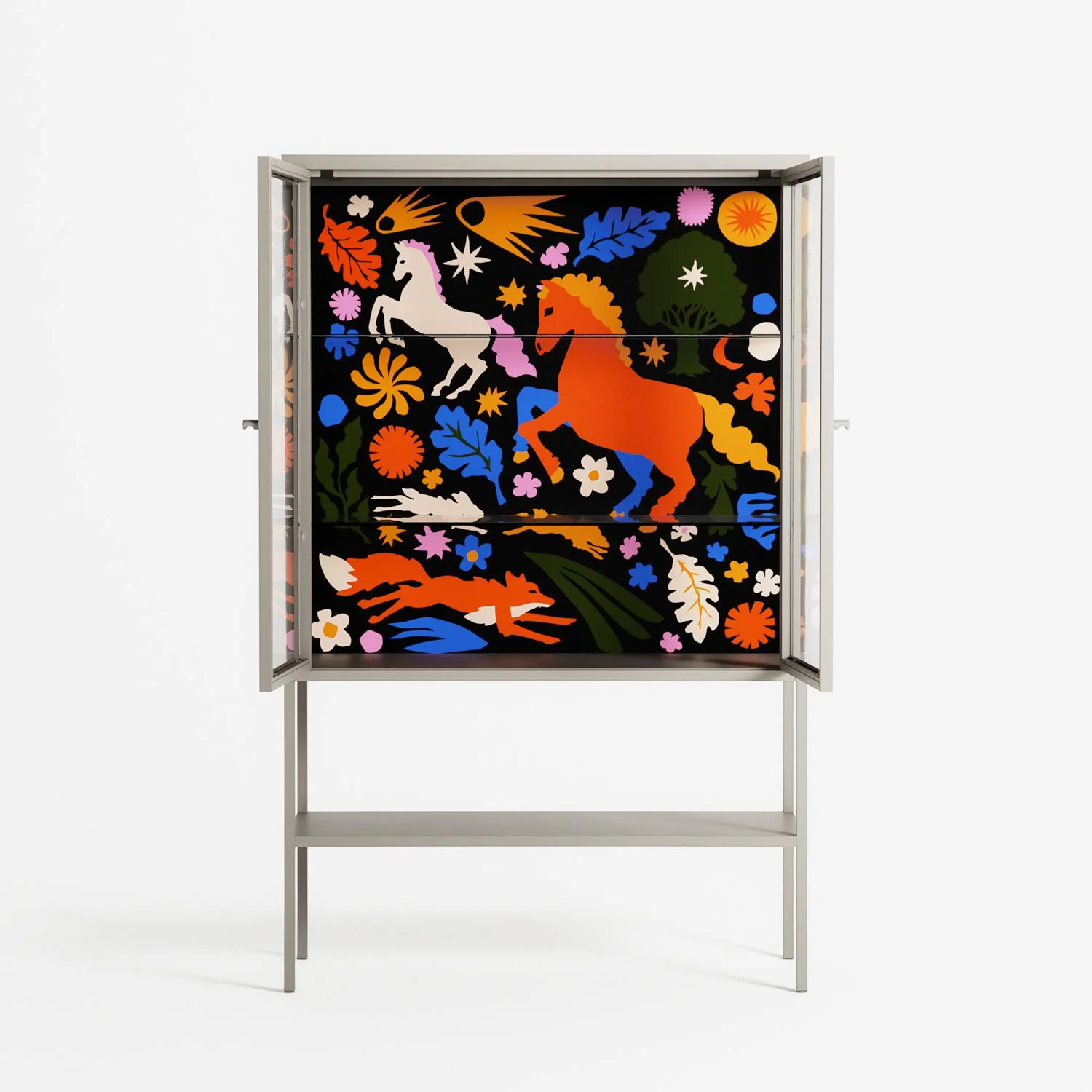 The Secret Herb Garden In The Forest - Loft Cabinet - Nick Liefhebber - Pebble - Clear glass - Image 3