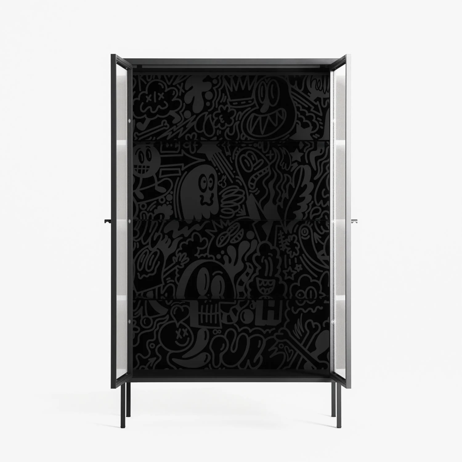 The Single Color - Cabinet - Craig Watkins - Antracite - Reeded glass - Image 3