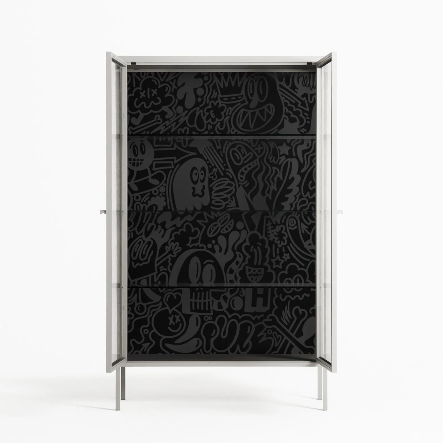 The Single Color - Cabinet - Craig Watkins - Chalk - Clear glass - Image 3