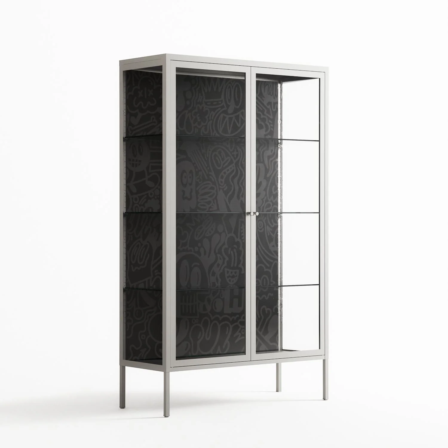 The Single Color - Cabinet - Craig Watkins - Chalk - Clear glass - Image 4