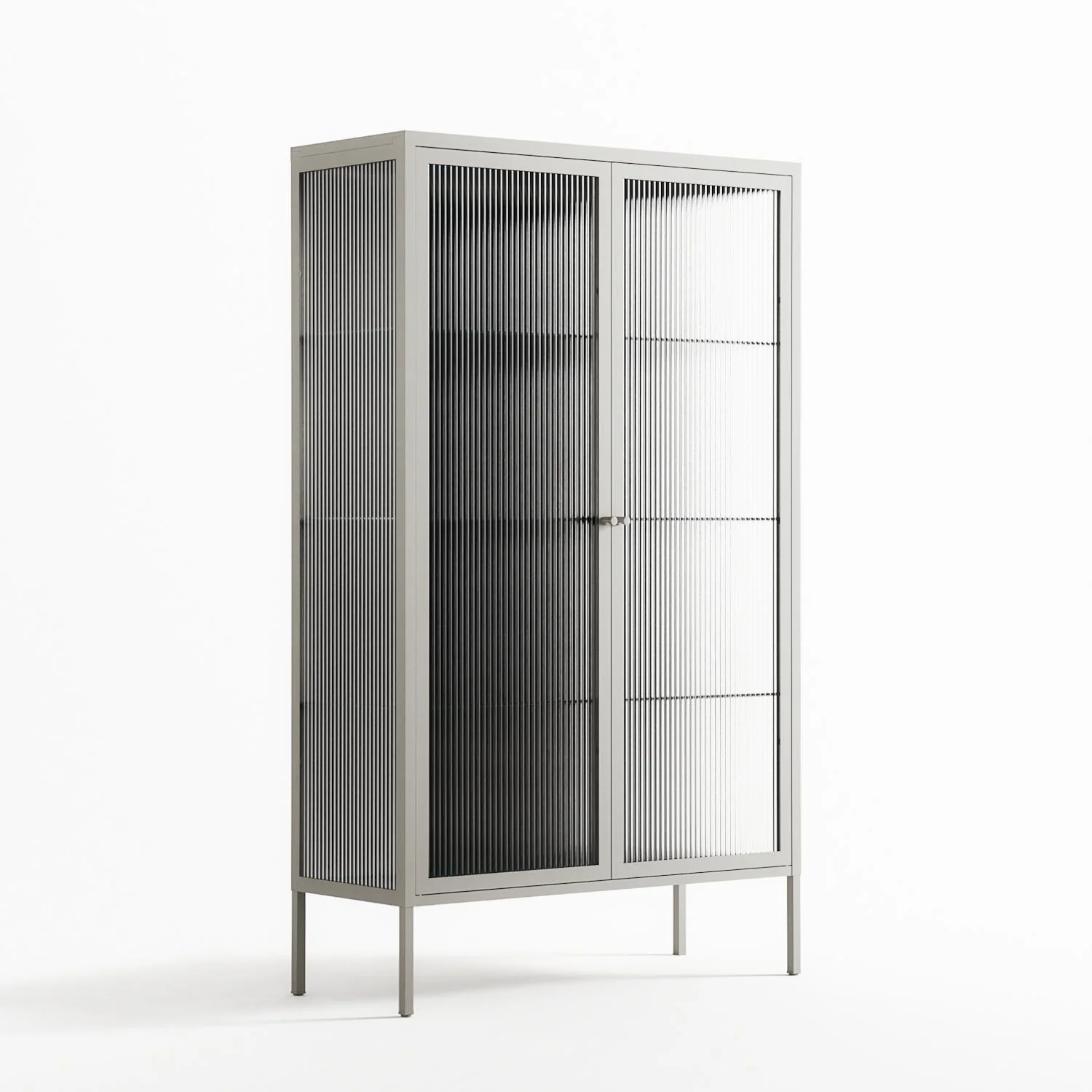 The Single Color - Cabinet - Craig Watkins - Chalk - Reeded glass - Image 4
