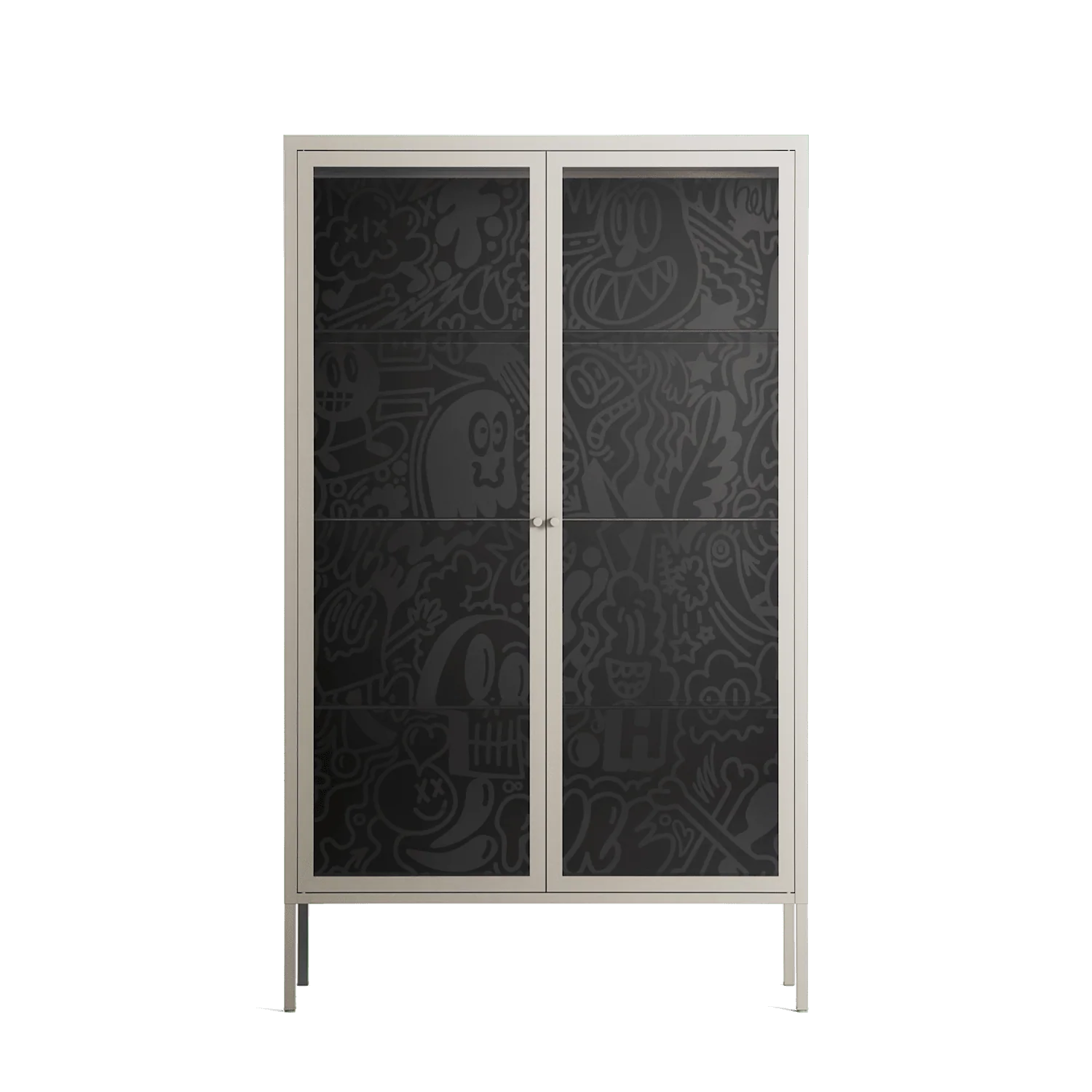 The Single Color - Cabinet - Craig Watkins - Pebble - Clear glass