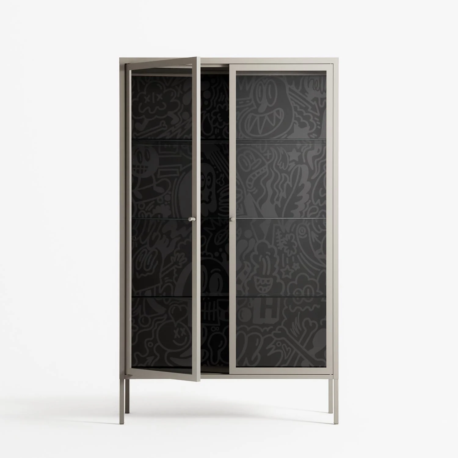 The Single Color - Cabinet - Craig Watkins - Pebble - Clear glass - Image 2