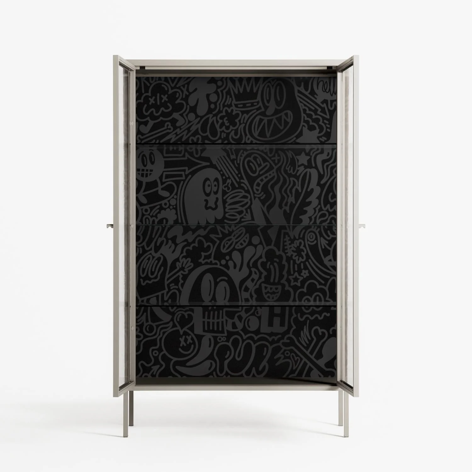 The Single Color - Cabinet - Craig Watkins - Pebble - Clear glass - Image 3