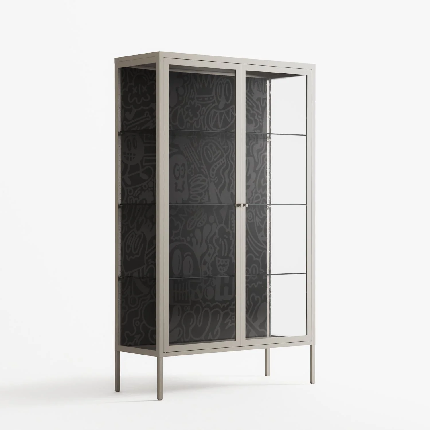The Single Color - Cabinet - Craig Watkins - Pebble - Clear glass - Image 4