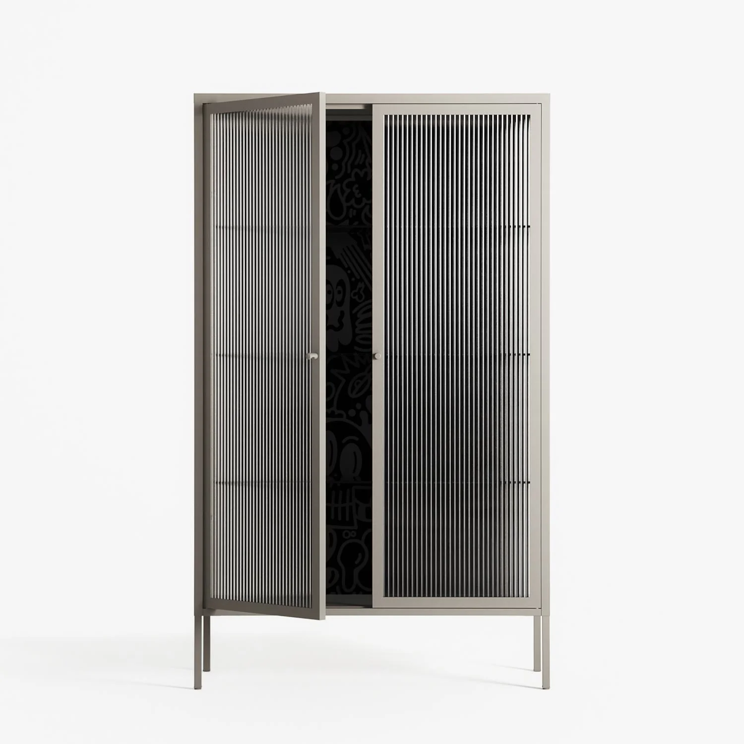 The Single Color - Cabinet - Craig Watkins - Pebble - Reeded glass - Image 2
