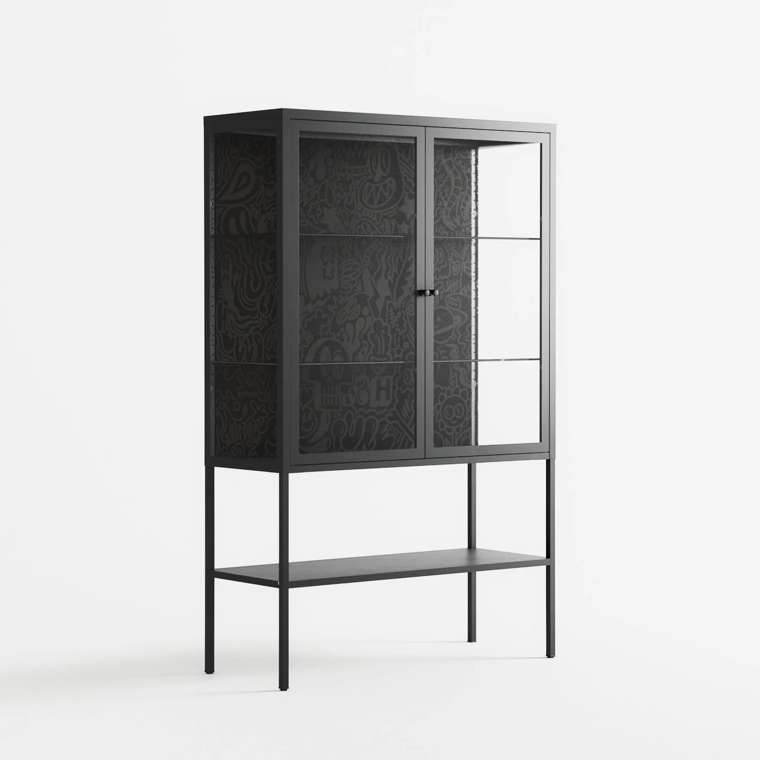 The Single Color - Loft Cabinet - Craig Watkins - Antracite - Clear glass - Image 4