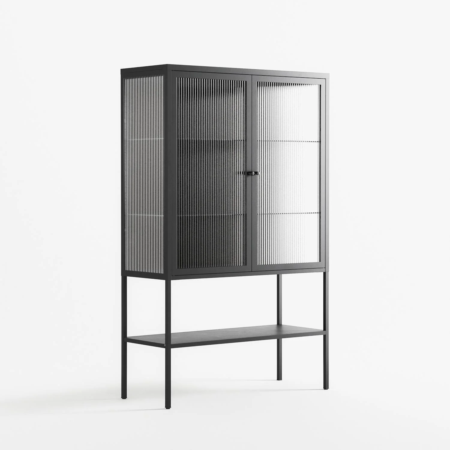 The Single Color - Loft Cabinet - Craig Watkins - Antracite - Reeded glass - Image 4