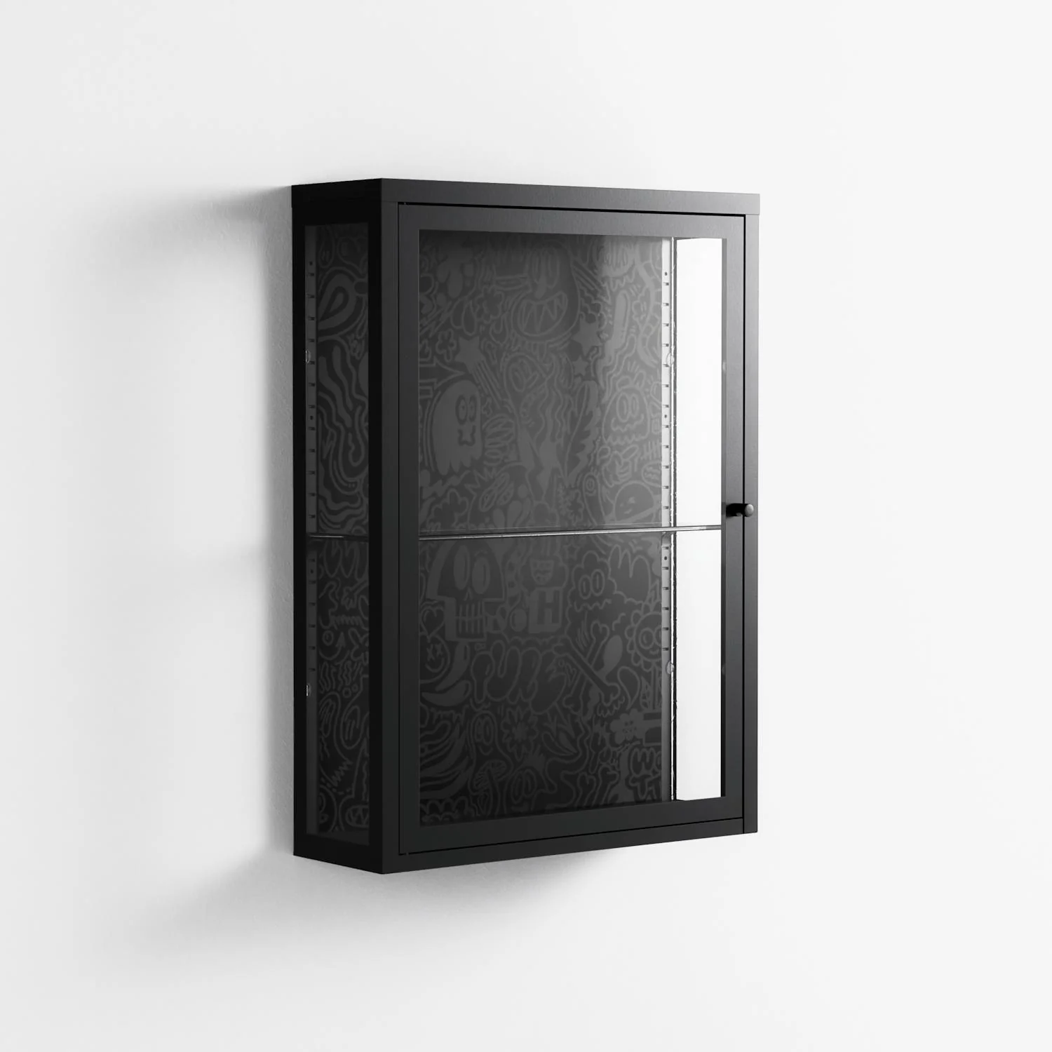 The Single Color - Wall Cabinet - Craig Watkins - Antracite - Clear glass - Image 4