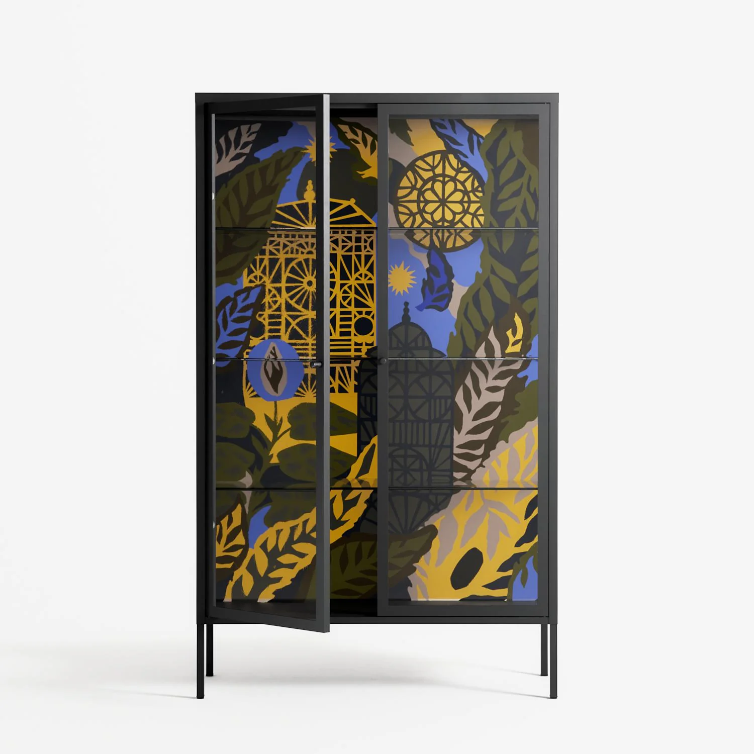 The Towering Hall Full Of Light 2 - Cabinet - Nick Liefhebber - Antracite - Clear glass - Image 2