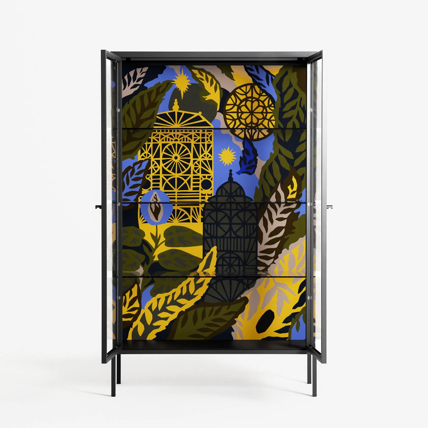 The Towering Hall Full Of Light 2 - Cabinet - Nick Liefhebber - Antracite - Clear glass - Image 3
