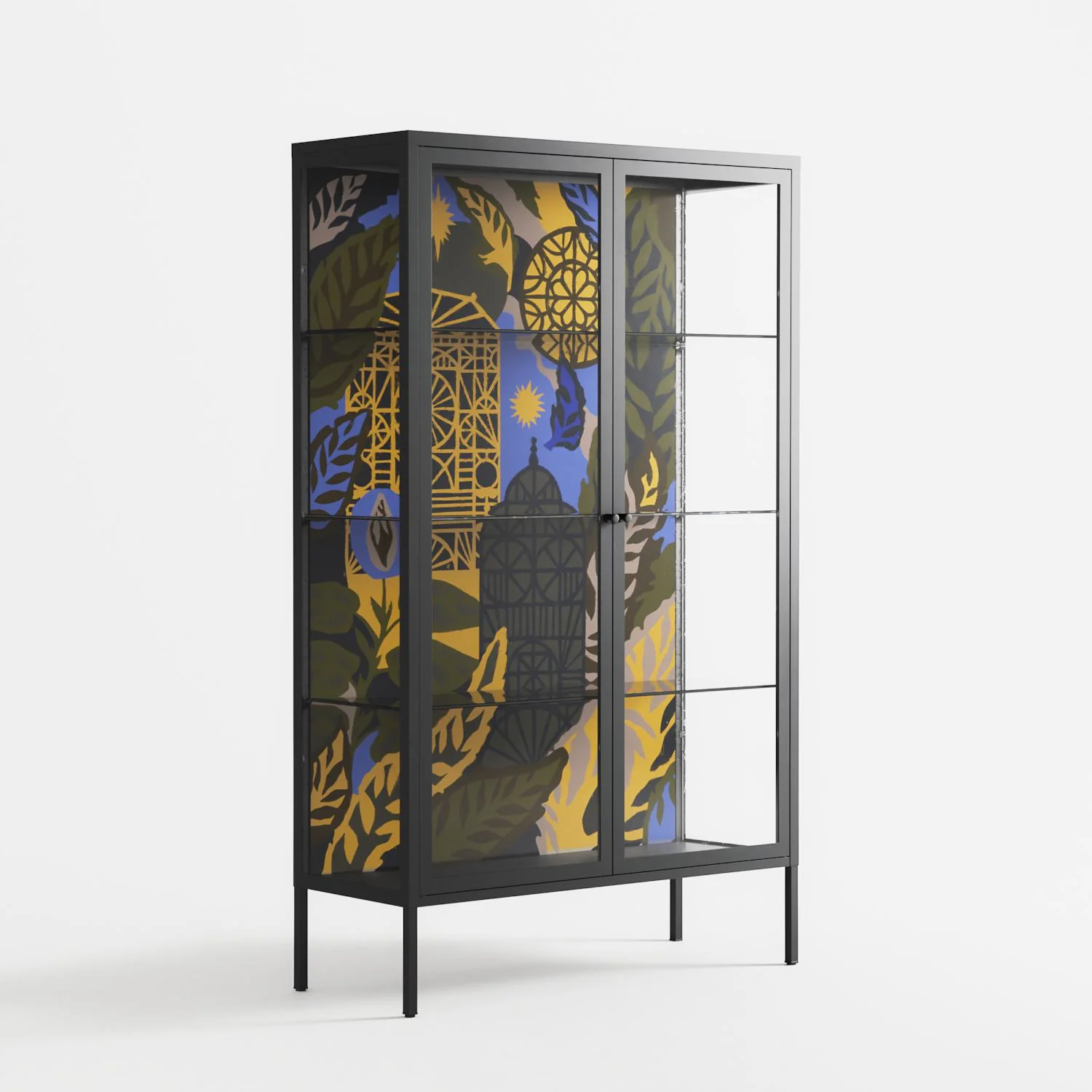 The Towering Hall Full Of Light 2 - Cabinet - Nick Liefhebber - Antracite - Clear glass - Image 4