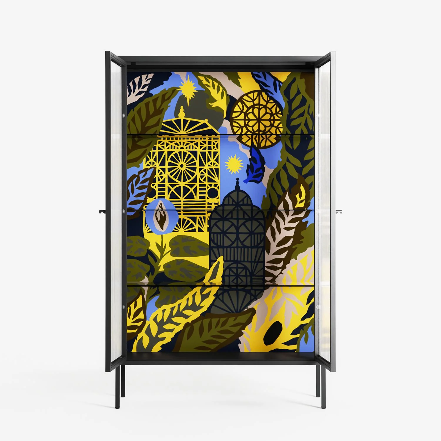 The Towering Hall Full Of Light 2 - Cabinet - Nick Liefhebber - Antracite - Reeded glass - Image 3